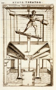 Hidraulikus szivattyús gép víz mozgatásához, 1607