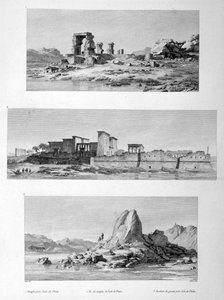 Romos templomok Philae-ban, Egyiptomban, 1802