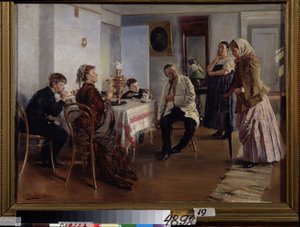 Szobabérlés (A Maid Employment). Egy fiatal nő a ház úrnője kérdései alapján kér helyet, férje és gyermekei pillantása alatt, teaidőben ülve. A fiatal nőt egy alkalmazott is megfigyeli