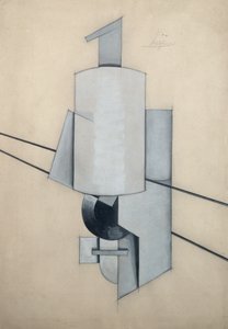 Project for a Corner Sculpture (akvarell és pasztell, papír)