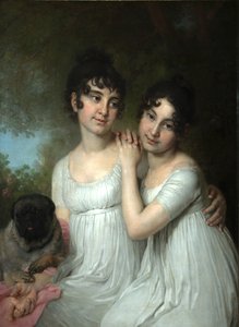 E.A. grófnők portréja és A.A. Kurakin, 1802 alkotó: Vladimir Lukich Borovikovsky