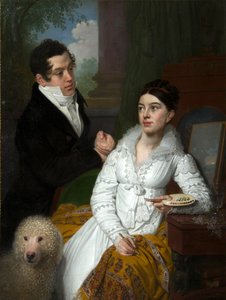 Alexandra hercegnő és Alekszej Lobanov-Rosztovszkij herceg portréja, 1814.