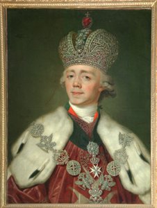 I. Pál orosz császár portréja 1754-1801, 1799-1800
