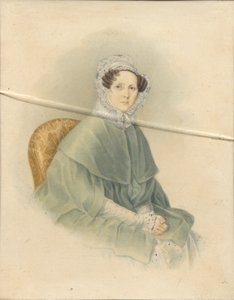 Natalia Pavlovna Stroganova grófnő portréja, 1845 alkotó: Voronov
