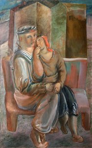 Tengerész lánnyal, 1920-as évek. alkotó: Vyacheslav Vladimirovich Pakulin