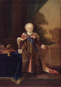 Iván III vagy Ivan VI Antonovics. Egész alakos portré alkotó: W.A. Müller