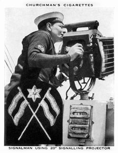 Signalman 20 Signaling Projector segítségével, 1937.