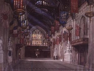 A Guildhall belseje alkotó: W.D. Radcliffe Beresford