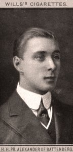 H.H, PR. Battenbergi Sándor, 1908. alkotó: WD and HO Wills