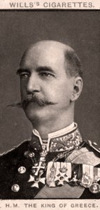 H. M. Görögország királya, 1908. alkotó: WD and HO Wills