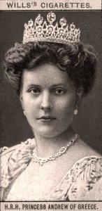 H.R.H. András görög hercegnő, 1908. alkotó: WD and HO Wills