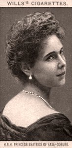 H.R.H. Beatrice szász-coburgi hercegnő, 1908. alkotó: WD and HO Wills