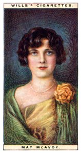 May McAvoy 1899-1984, amerikai színésznő, 1928. alkotó: WD and HO Wills