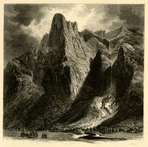 "Sentinel Rock and Fall", 1872.