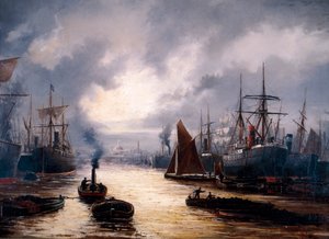 A londoni medence, 1892 alkotó: WJ Baker
