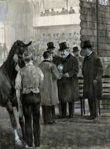 VII. Edward király a kupát bemutató Hackney Horse Show-n
