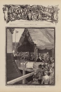 Viktória királynő megkereszteli a Royal Sovereignt (metszet) alkotó: W.S. Stacey