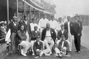 The England Test Cricket XI Nottingham, Nottinghamshire, 1899.