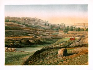 Gihon völgye és alsó medencéje, Jeruzsálem, 1870