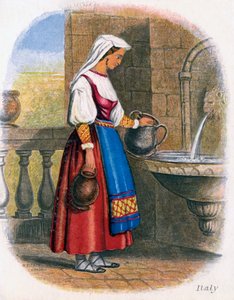 Olasz nő vizet gyűjt, 1809.