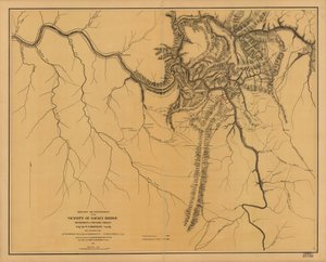 Katonai felderítés a Gauley Bridge közelében, Nyugat-Virginia megye, Brig. Genl. W. S. Rosecrans, parancsnok, 1861. szeptember 11-től november 15-ig alkotó: W. F. Raynolds