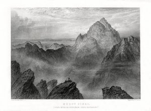 Sínai-hegy: Jebel Musa a Jebel Katharina képében, 1887.