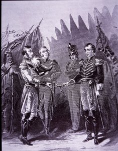 A Hull feladja Detroitot (litho) alkotó: John Ward Dunsmore