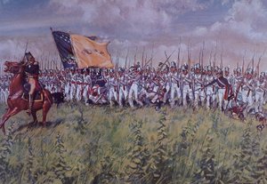Chippawa-i csata (színes litó) alkotó: John Ward Dunsmore
