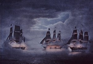 USS alkotmány (színes litó) alkotó: John Ward Dunsmore