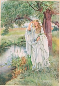 Ophelia, William Shakespeare Hamletéből, a Hodder und Stoughton kiadása 1915-ben