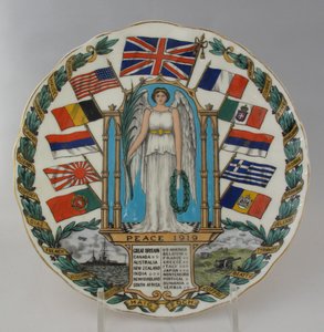 Győzelmi tábla Béke 1919 alkotó: W. H. Goss