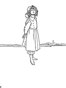 És Karen nagyon szépen volt öltözve, 1930 alkotó: William Heath Robinson