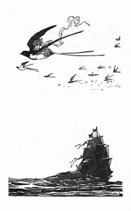 A fecske magasra emelkedett a levegőbe, 1930 alkotó: William Heath Robinson