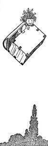 Felrepült a csomagtartó, c1930 alkotó: William Heath Robinson