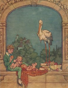 Két kicsikét hozunk neki, egy testvért és egy nővért, 1930 alkotó: William Heath Robinson