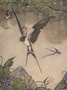 Igen Veled megyek! Mondta Tommelise, 1930 alkotó: William Heath Robinson