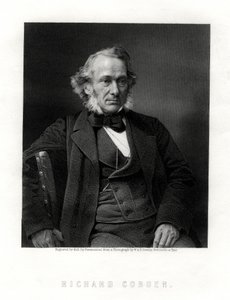 Richard Cobden, brit gyáros, radikális és liberális államférfi, 19. század. alkotó: W. Holl