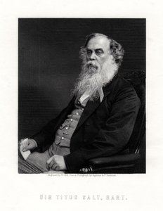 Sir Titus Salt, brit gyáros és jótevő, 19. század. alkotó: W. Holl
