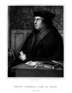Thomas Cromwell, Essex 1. grófja, angol államférfi, 1823. alkotó: W. Holl