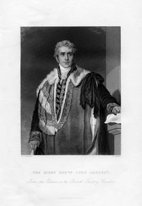 William Pitt Amherst, 1. Earl Amherst, India főkormányzója, XIX.