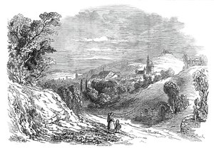Coburg – Őfelsége Albert herceg rajzából, 1845.