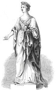 Őfelsége márványszobra a királyi tőzsdében, 1845.