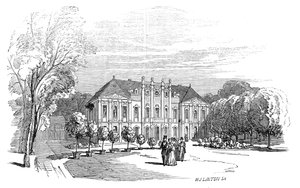 Tenneburgi palota – Őfelsége Albert herceg rajzából, 1845.