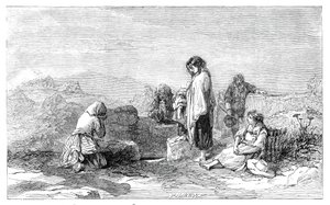 Zarándokok a Szentkúthoz - F. W. Topham - az új akvarell kiállításról, 1845.
