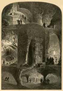 „Scenes in Mammoth Cave”, 1874.