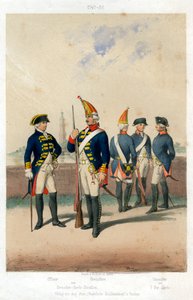 Német katonai egyenruha, 1740-1786 XIX. alkotó: W Korn