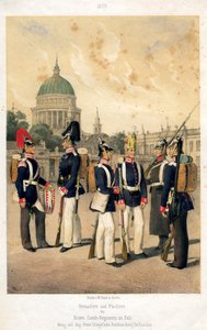 A porosz hadsereg gránátosai és fuzilierei, 1857. alkotó: W Korn