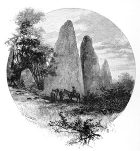 Gránitsziklák, Betts tábor, Mount Kosciuszko, Új-Dél-Wales, Ausztrália, 1886.
