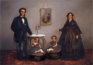 Családi portré, kb. 1855 alkotó: W. Penny