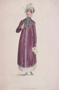 Egy nő sétálóruhában, c1810